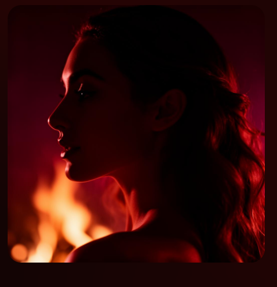 Mulher confiante e sensual representando o resultado FOGOSY